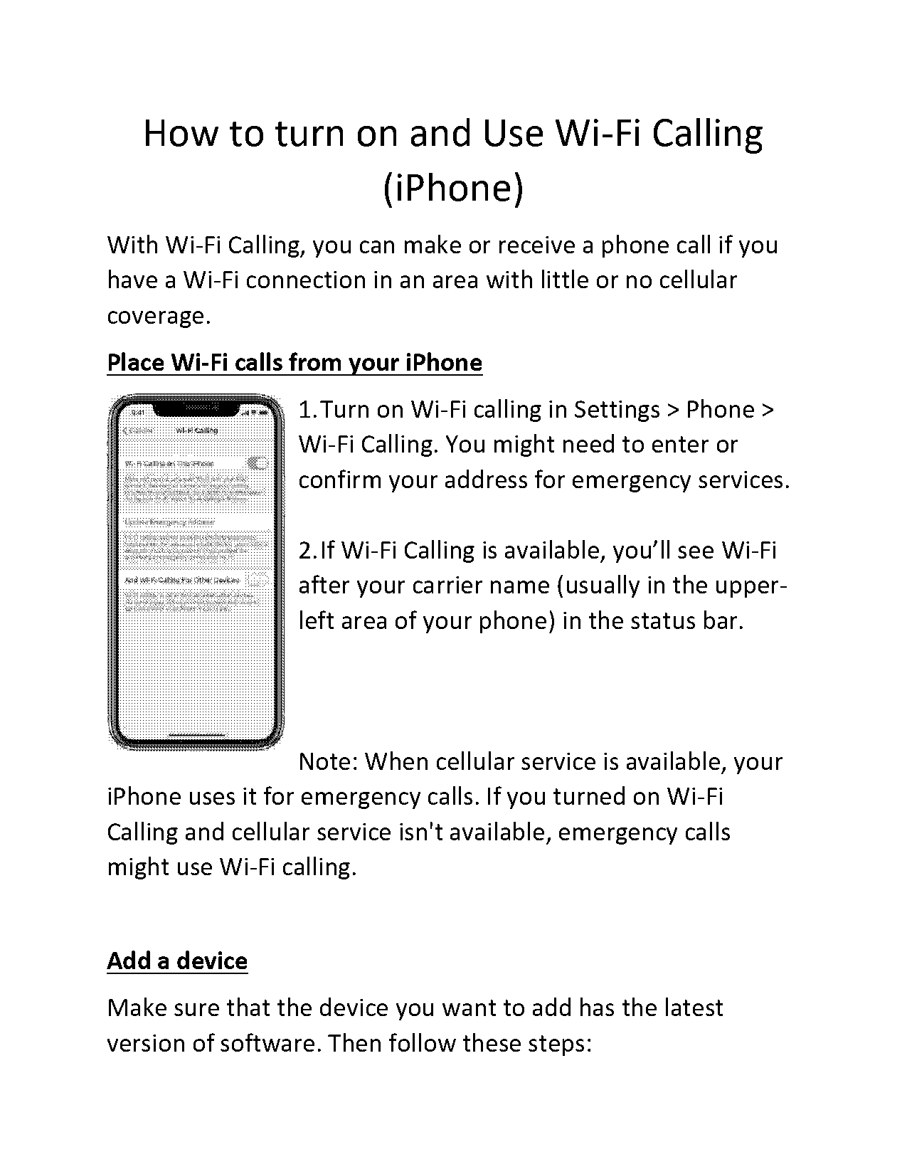 how does wifi calling work to receive calls