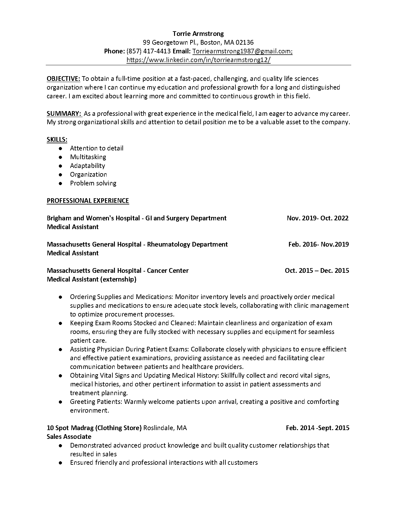 customer service leadership resume