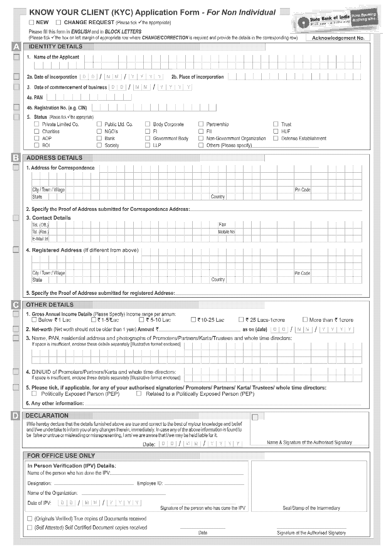 documents required for din kyc