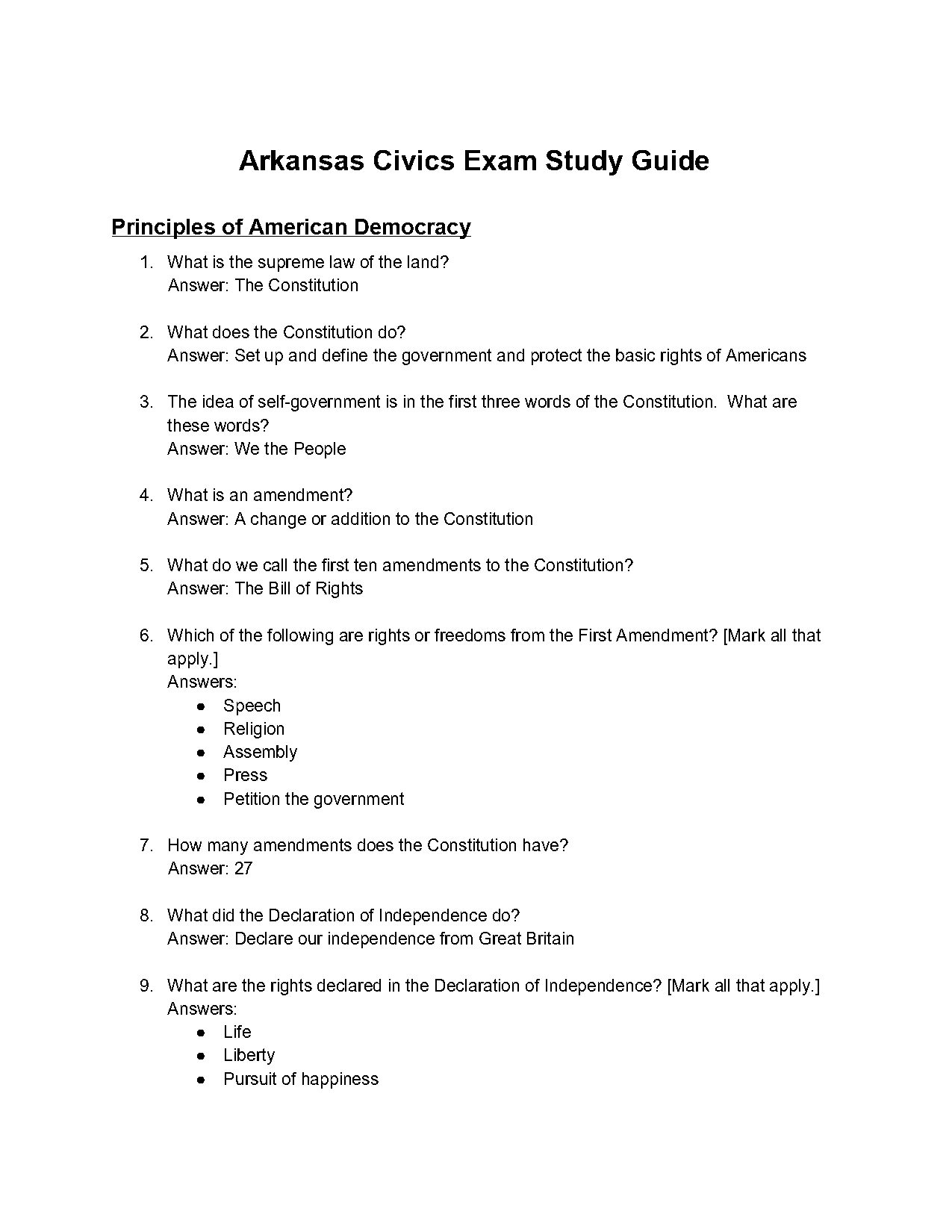 www citizenship study guide