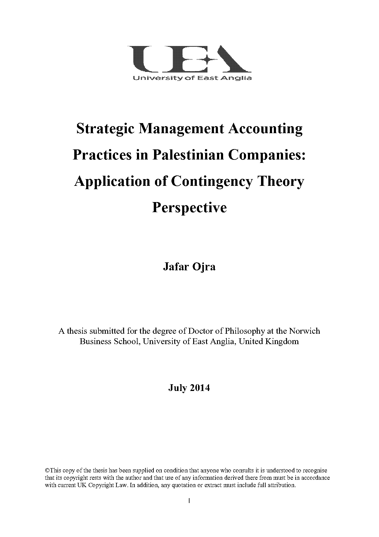 application of contingency theory in management accounting