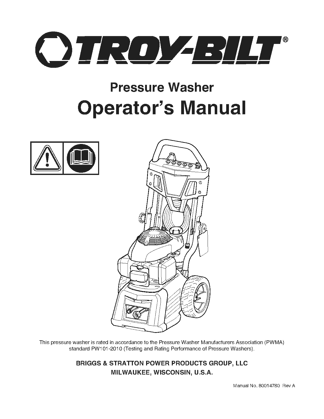 troy built power washer user manual