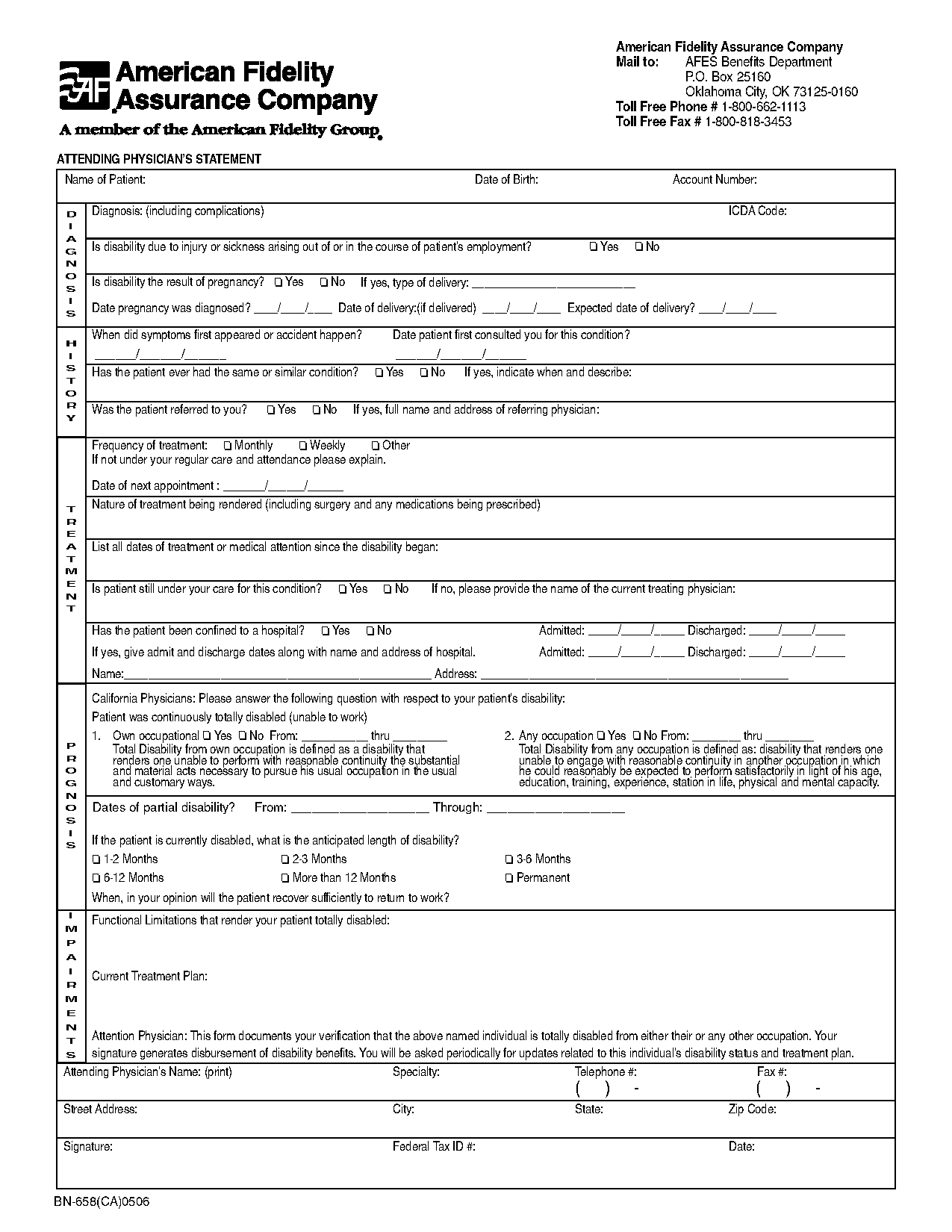 american fidelity pregnancy claim form