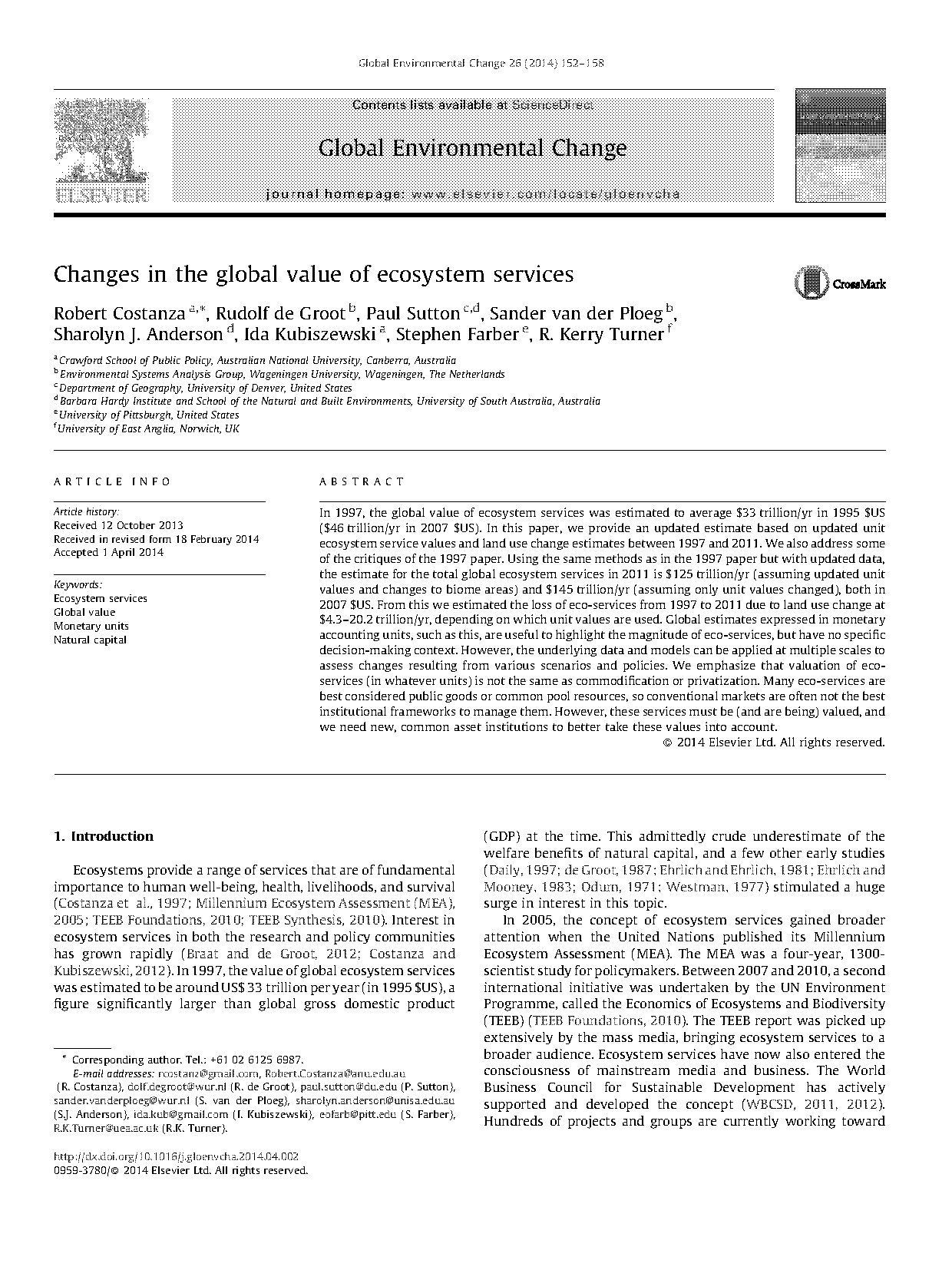 constan and change in a table