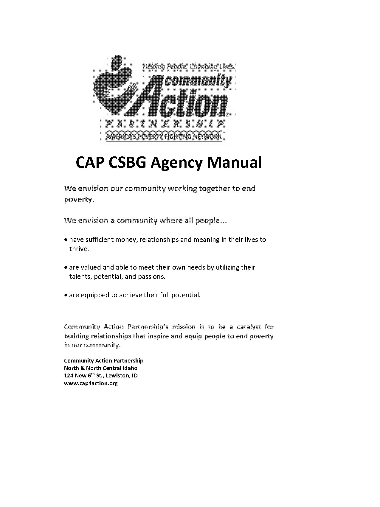 csbg is instructions manual