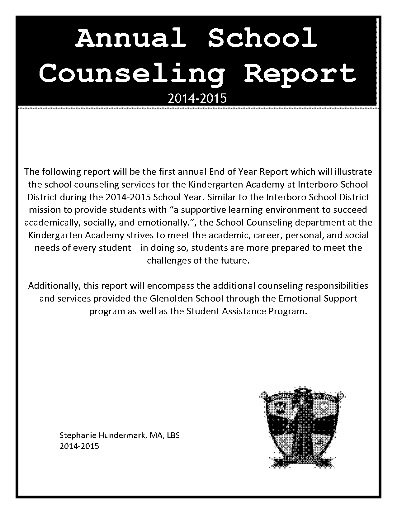 group counselling report sample