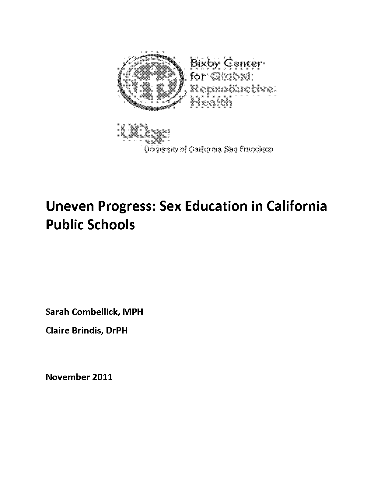 what is the required sex education in california public schools