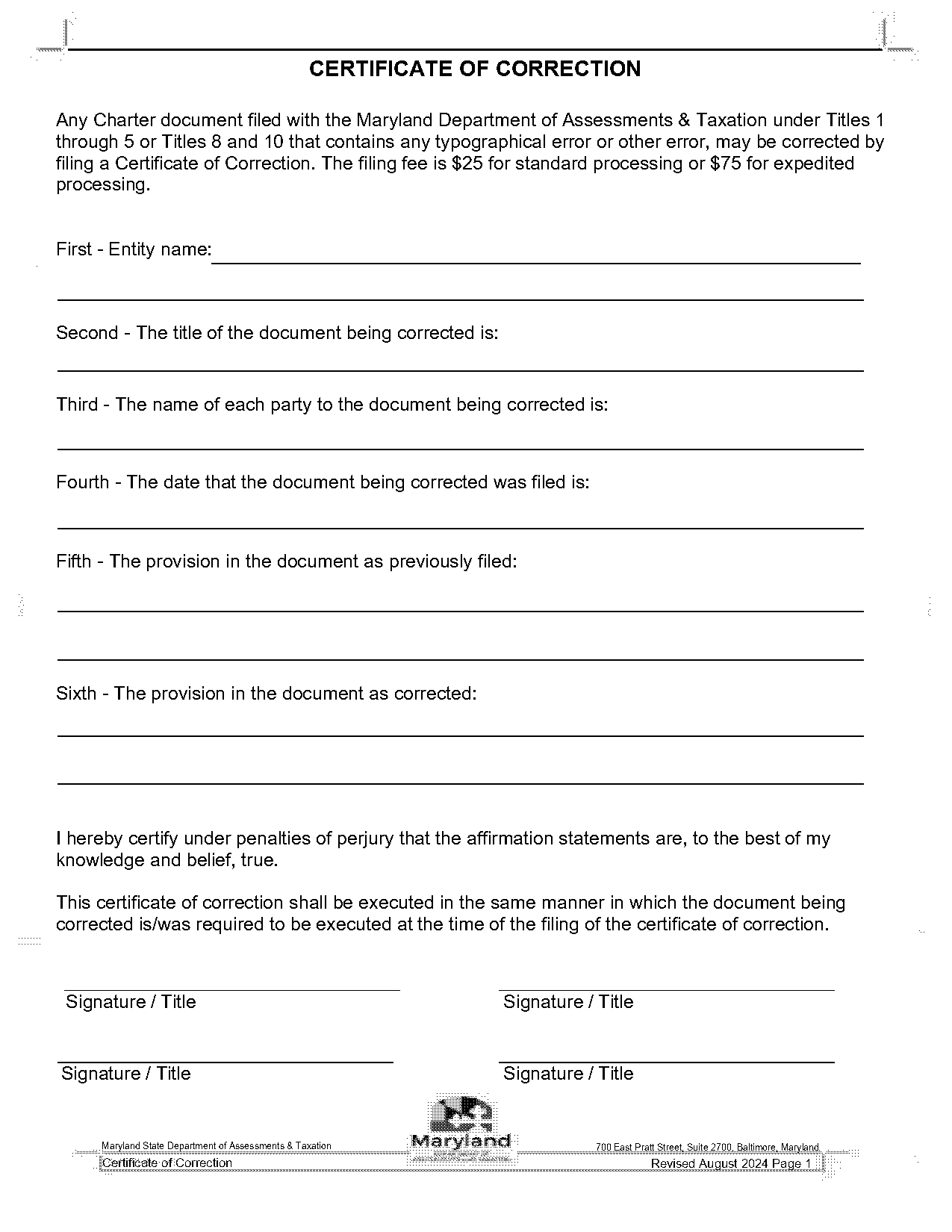 affidavit of discrepancy in land title sample