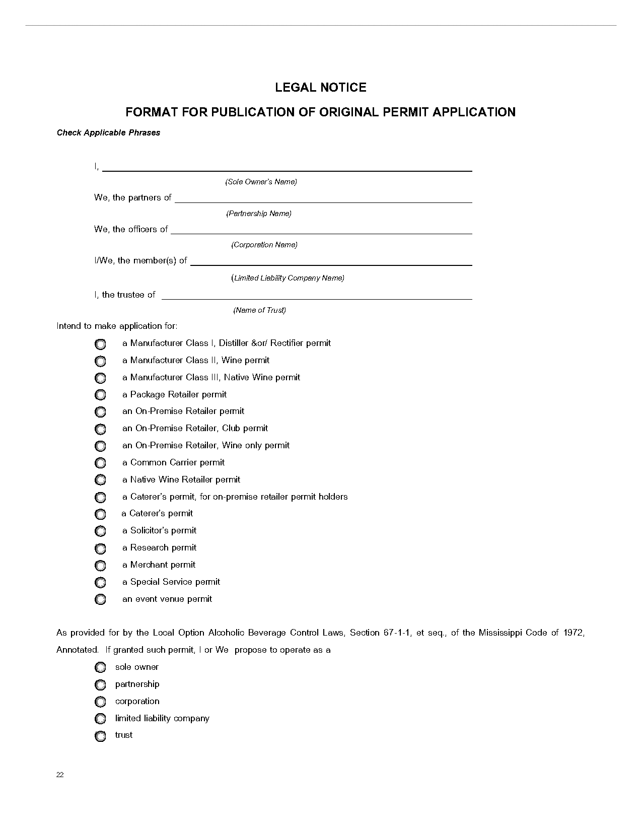 legal notice to company format