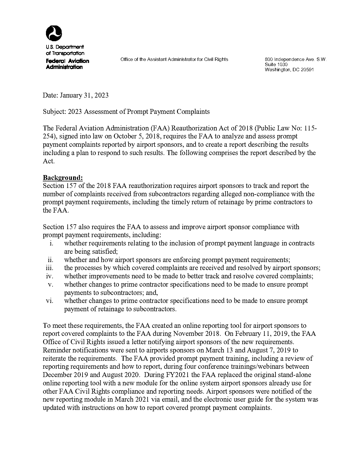 letter of complaint prompts