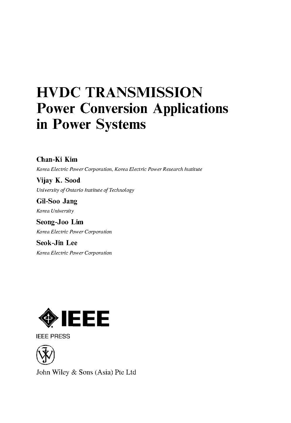 hvdc transmission power conversion applications in power systems free download