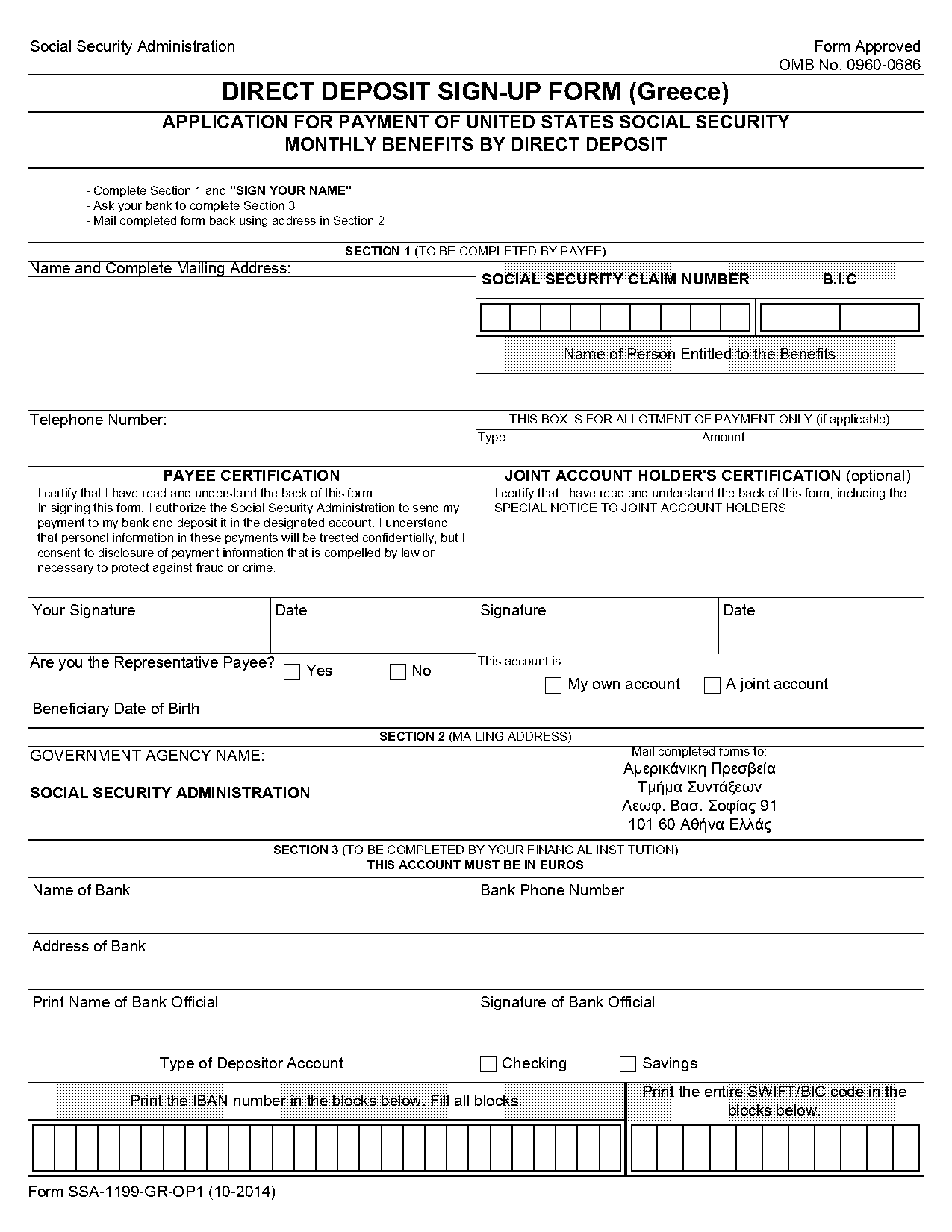 social security direct deposits