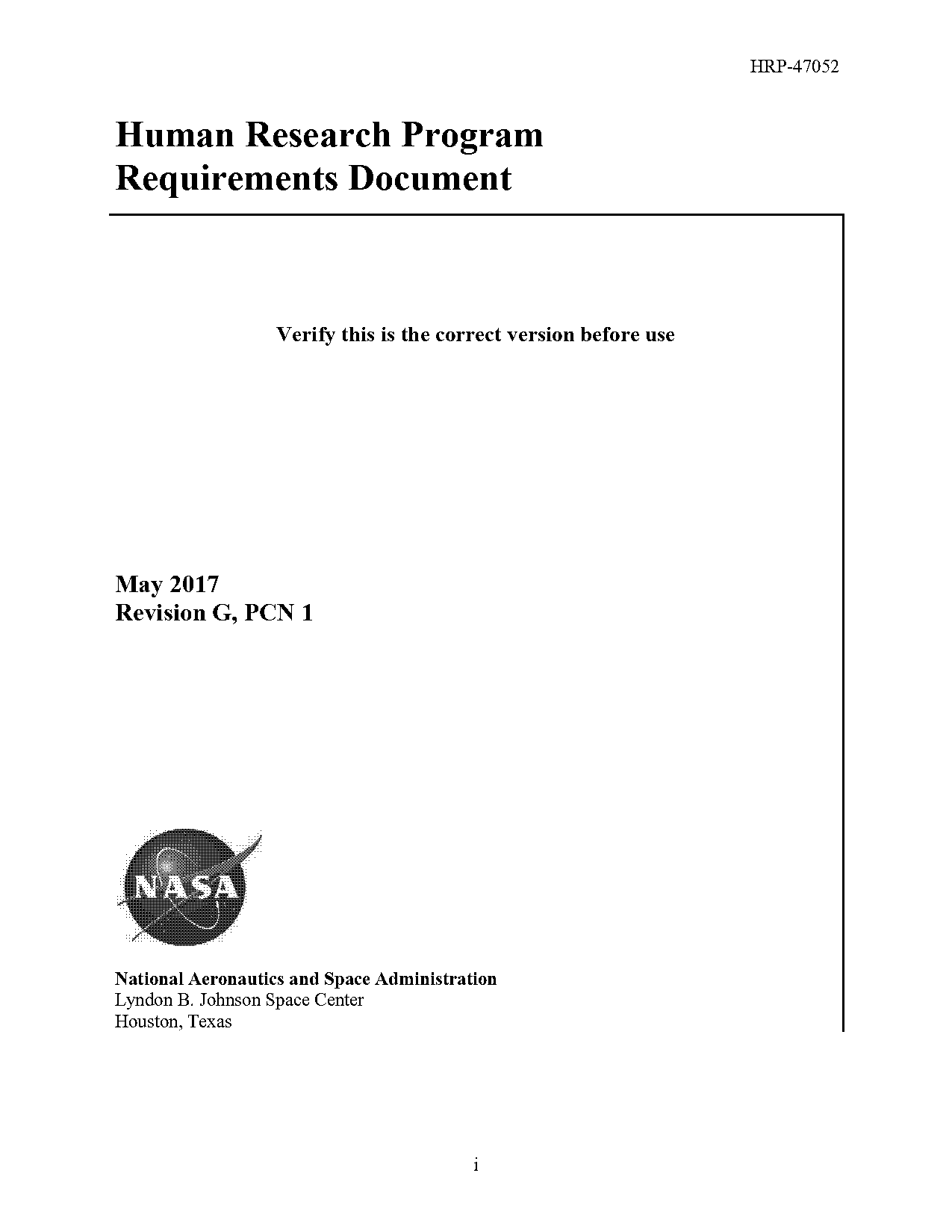 sample program requirements document