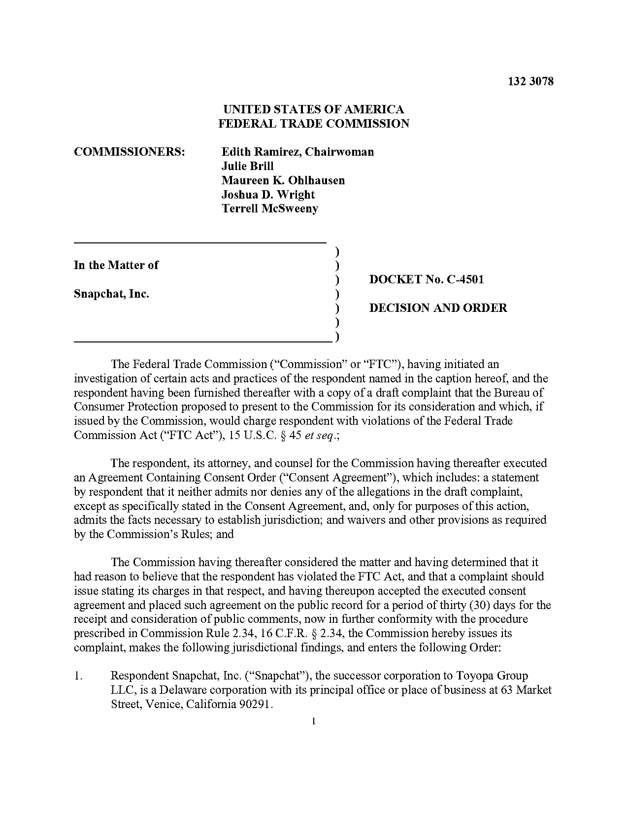 snapchat ftc consent order