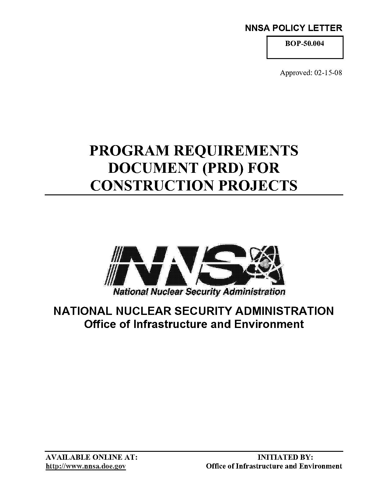 sample program requirements document