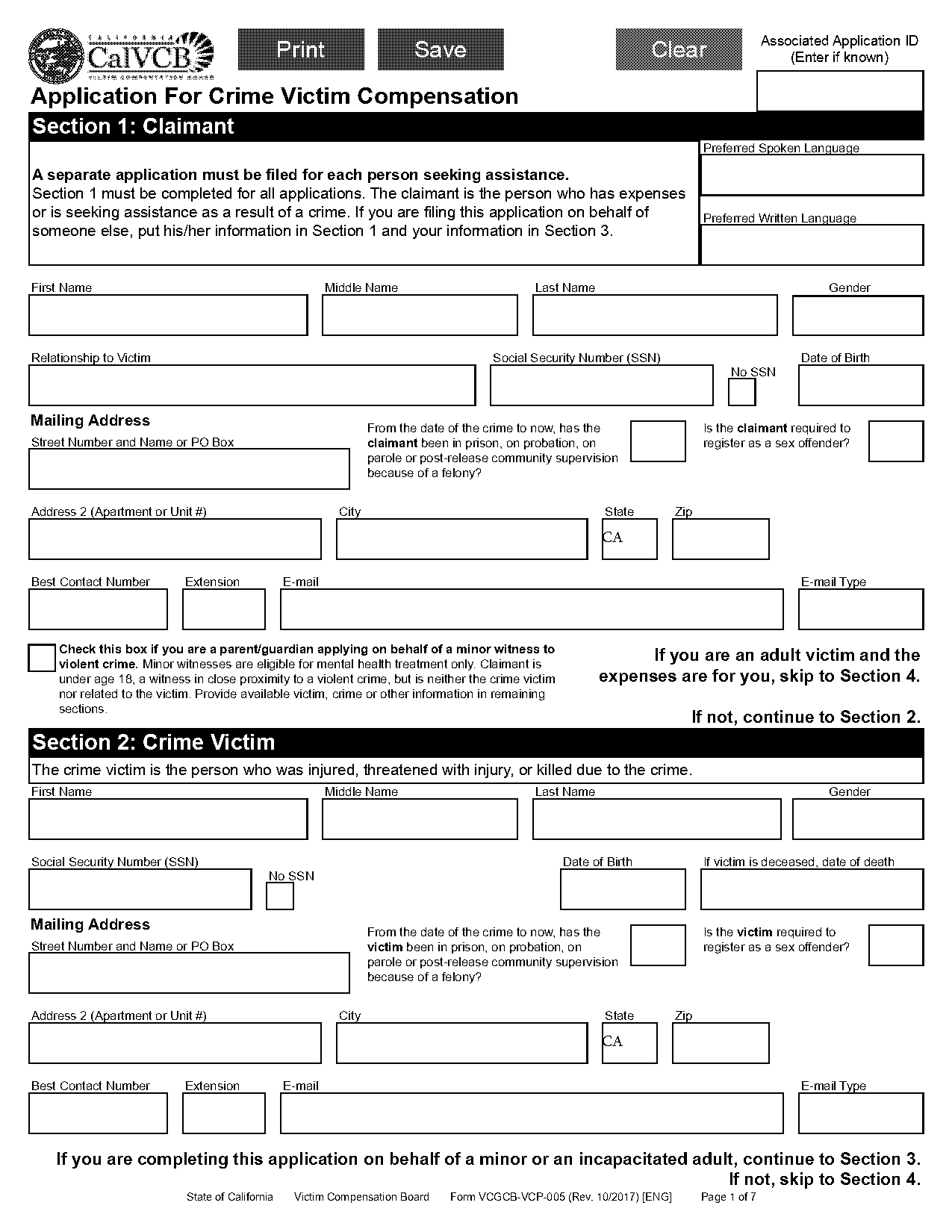 government claim form ventura county