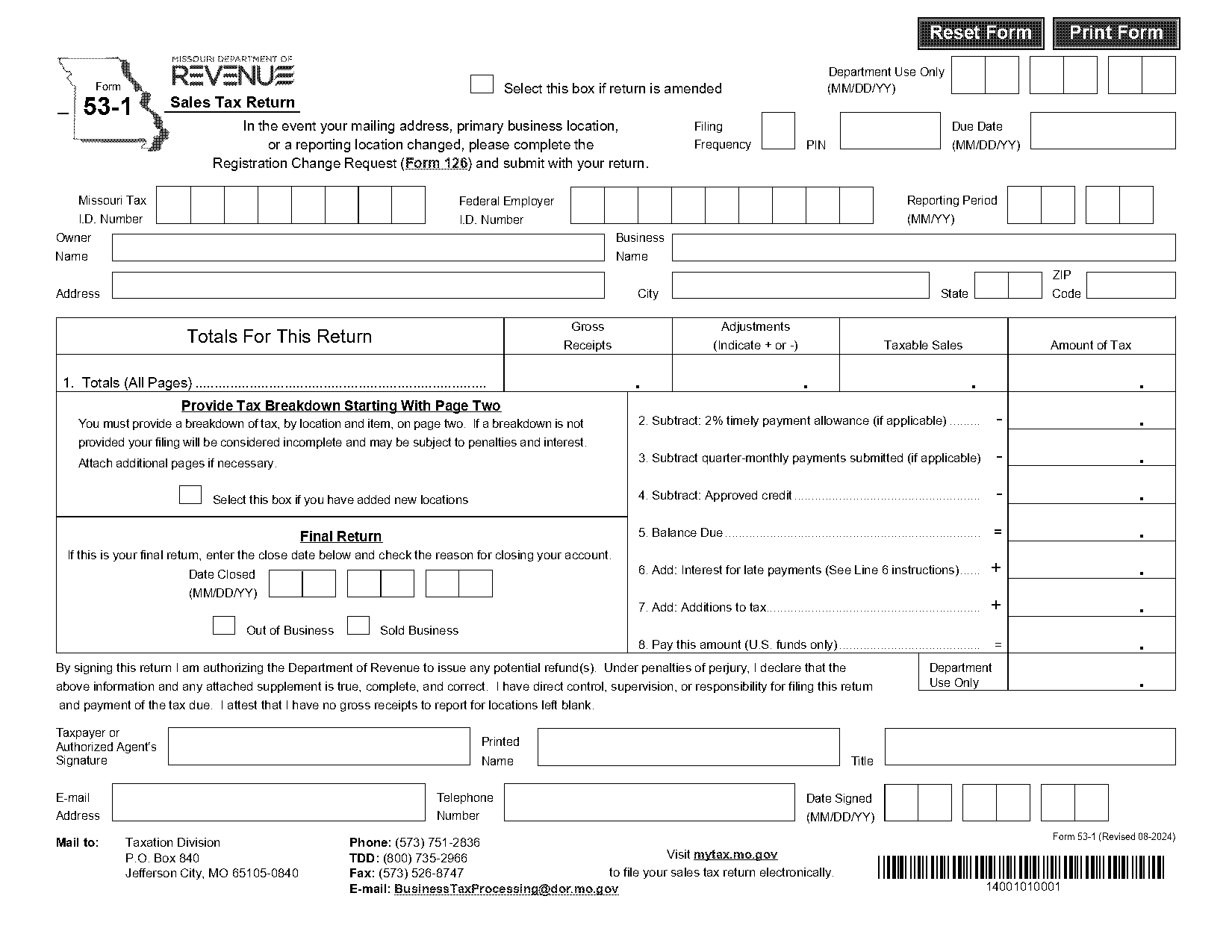 file tax by filing out forms