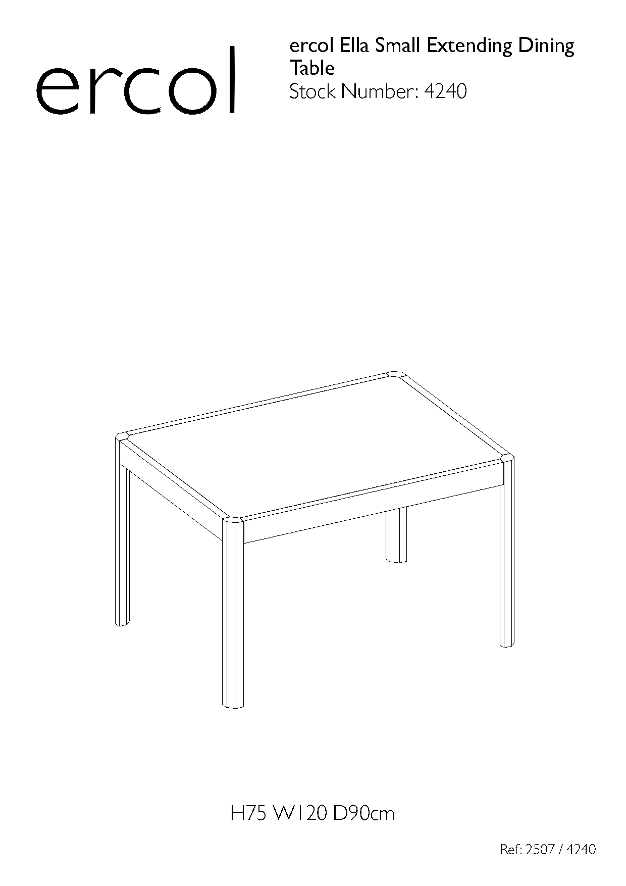 dining table leg fixings