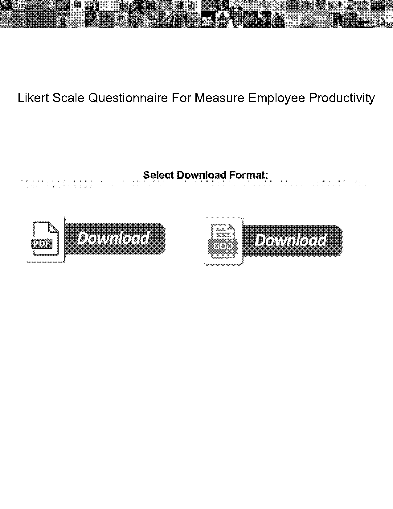 likert scale questionnaire on employee performance