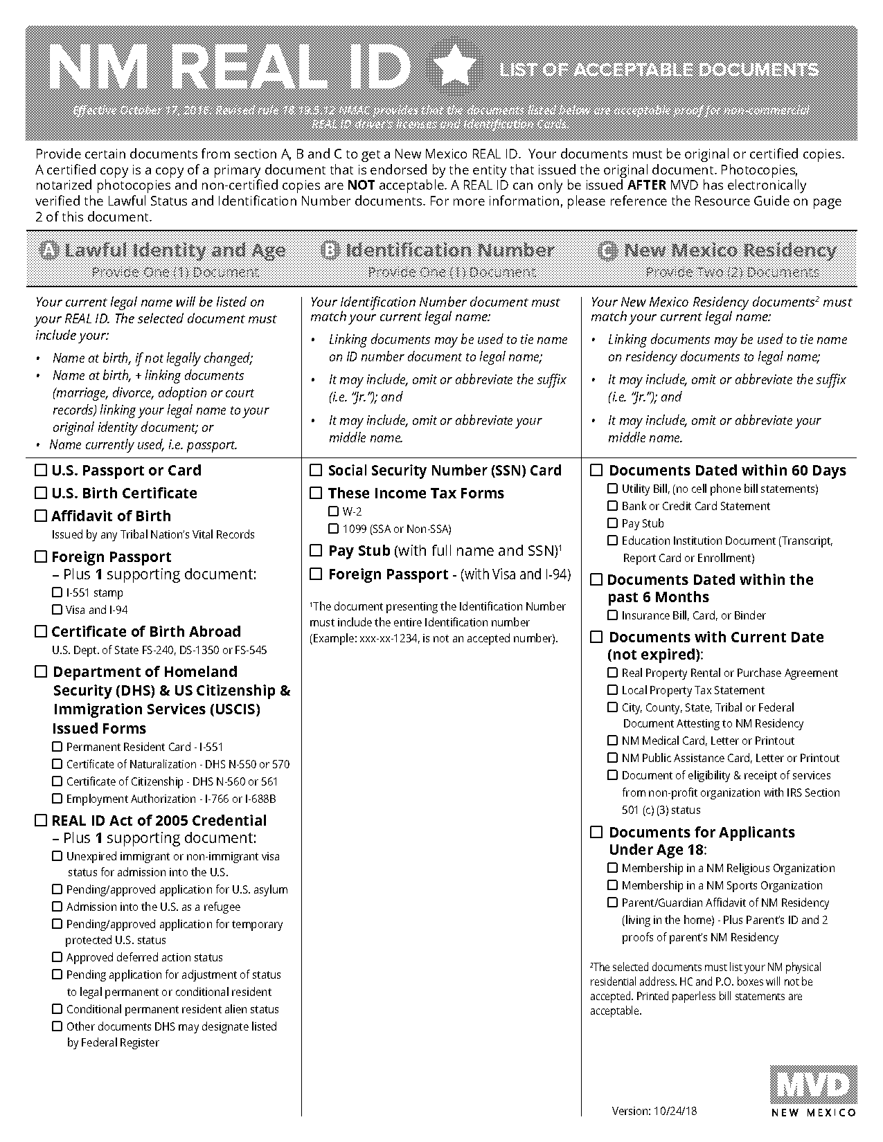 santa fe community college residency form