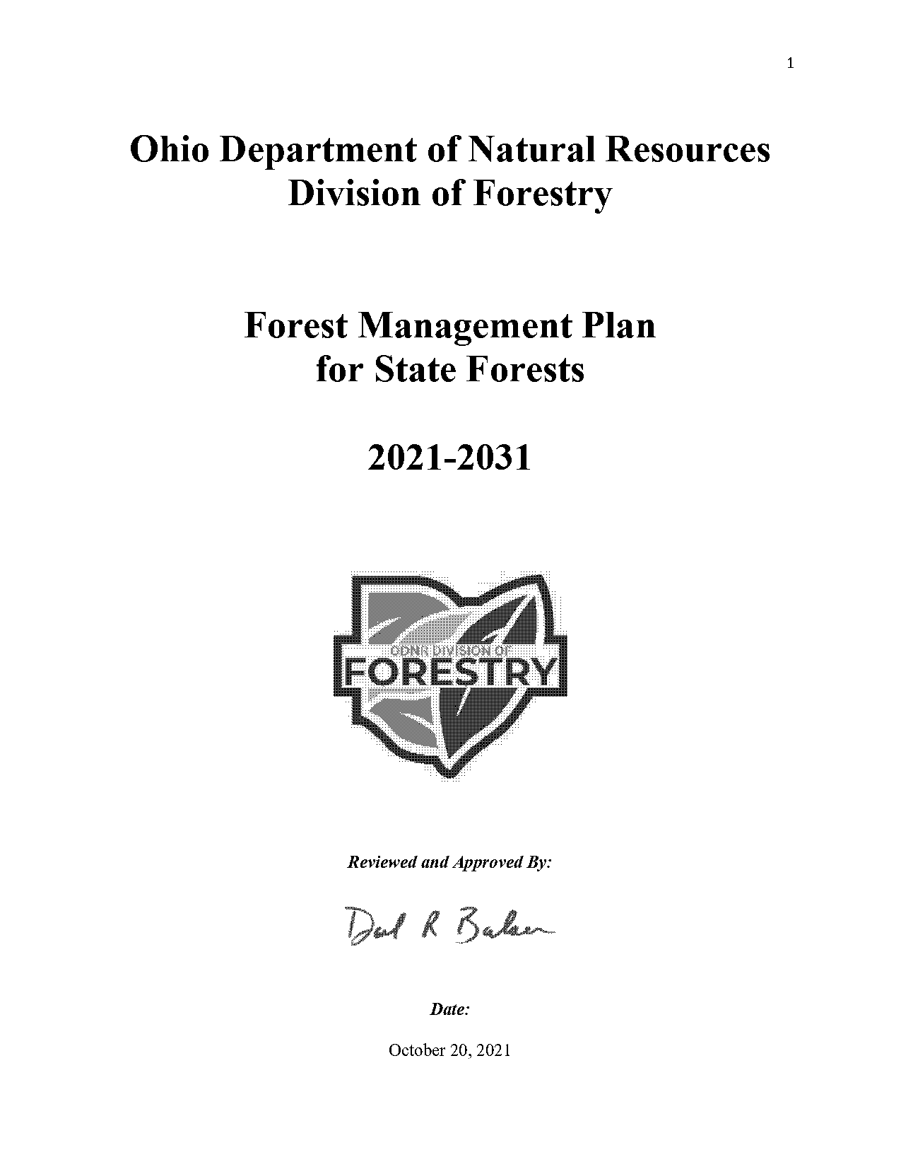 forest service forest management plan