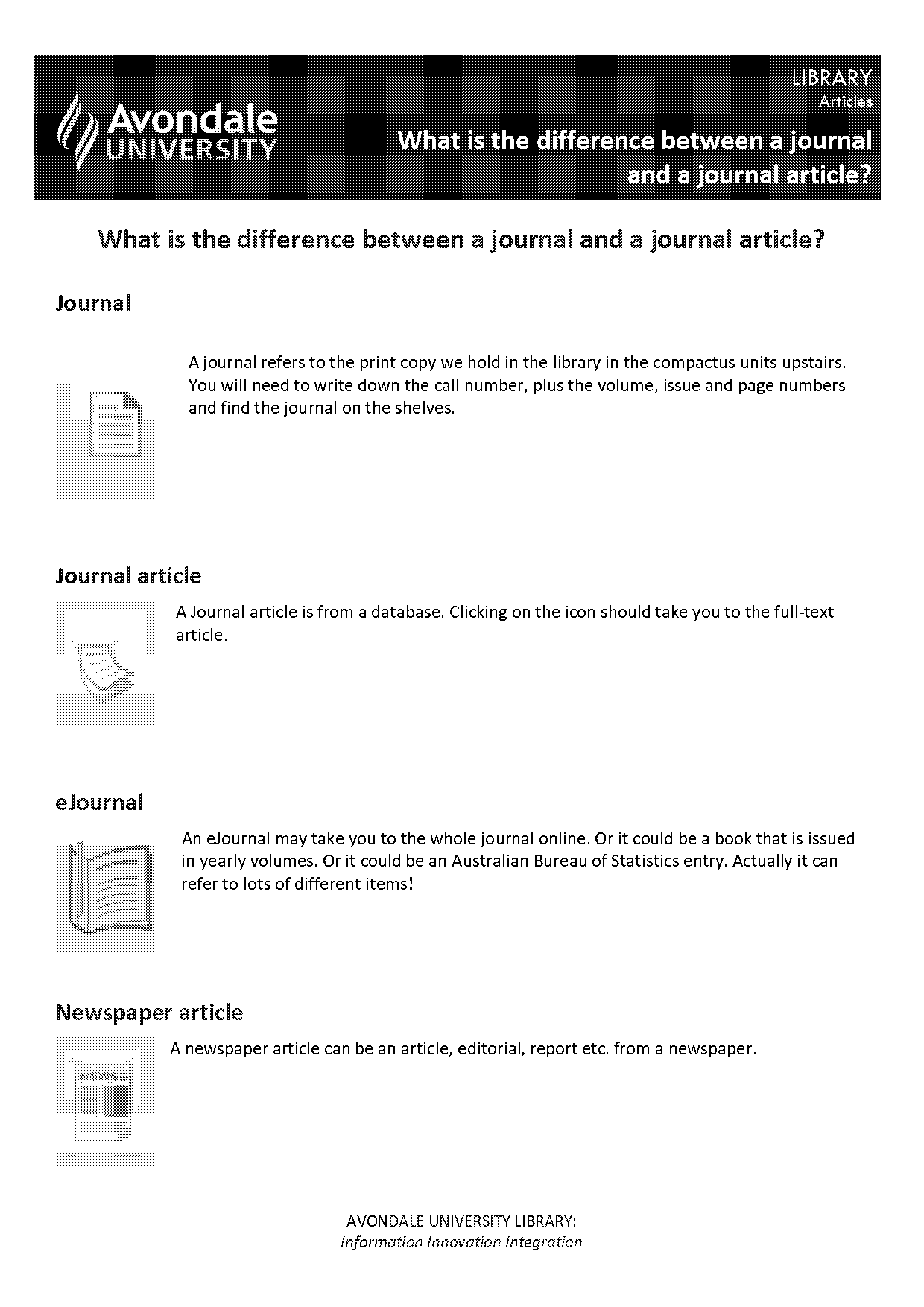 article and journal difference