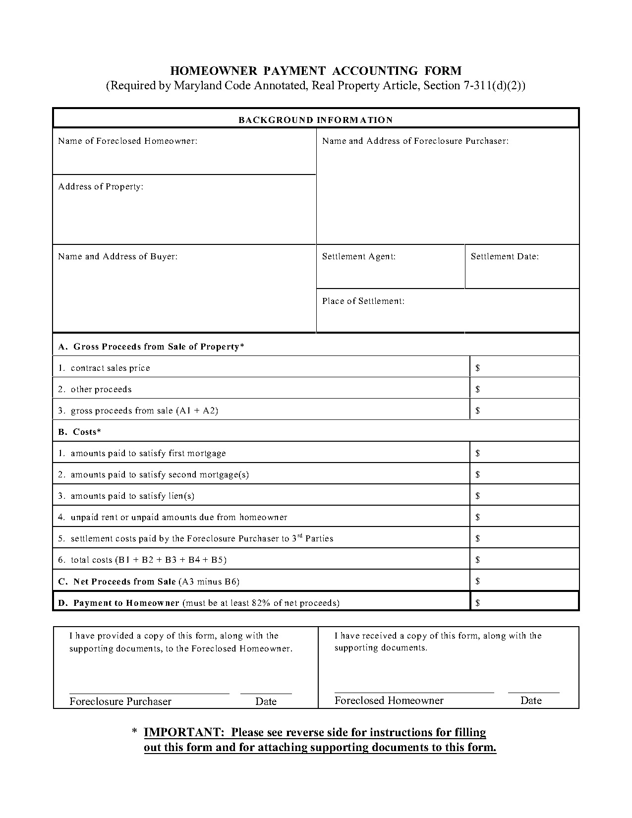 foreclosure to satisfy a lien on property