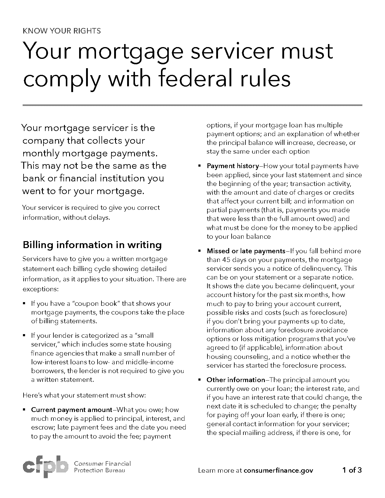 mortgage company wont accept payment