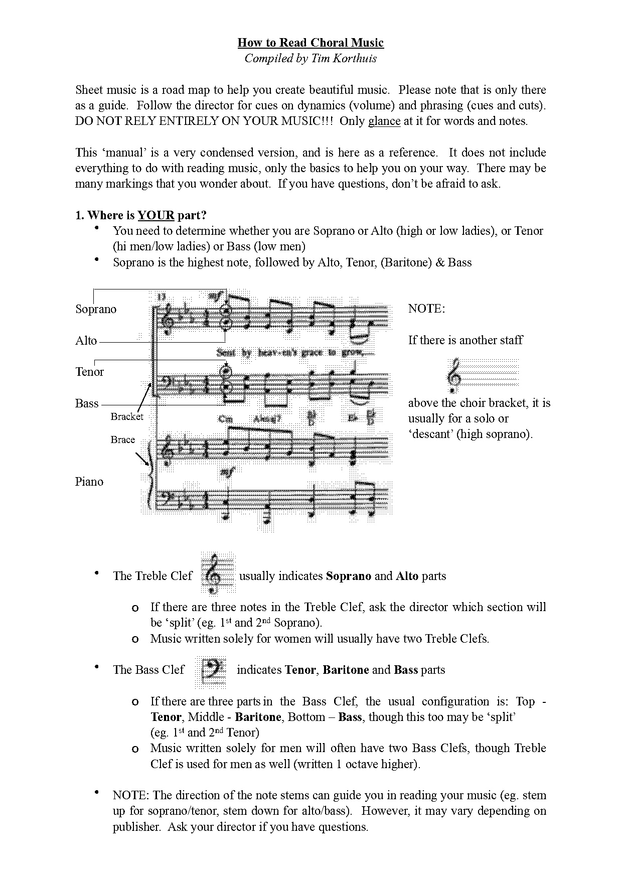 how to reference sheet music