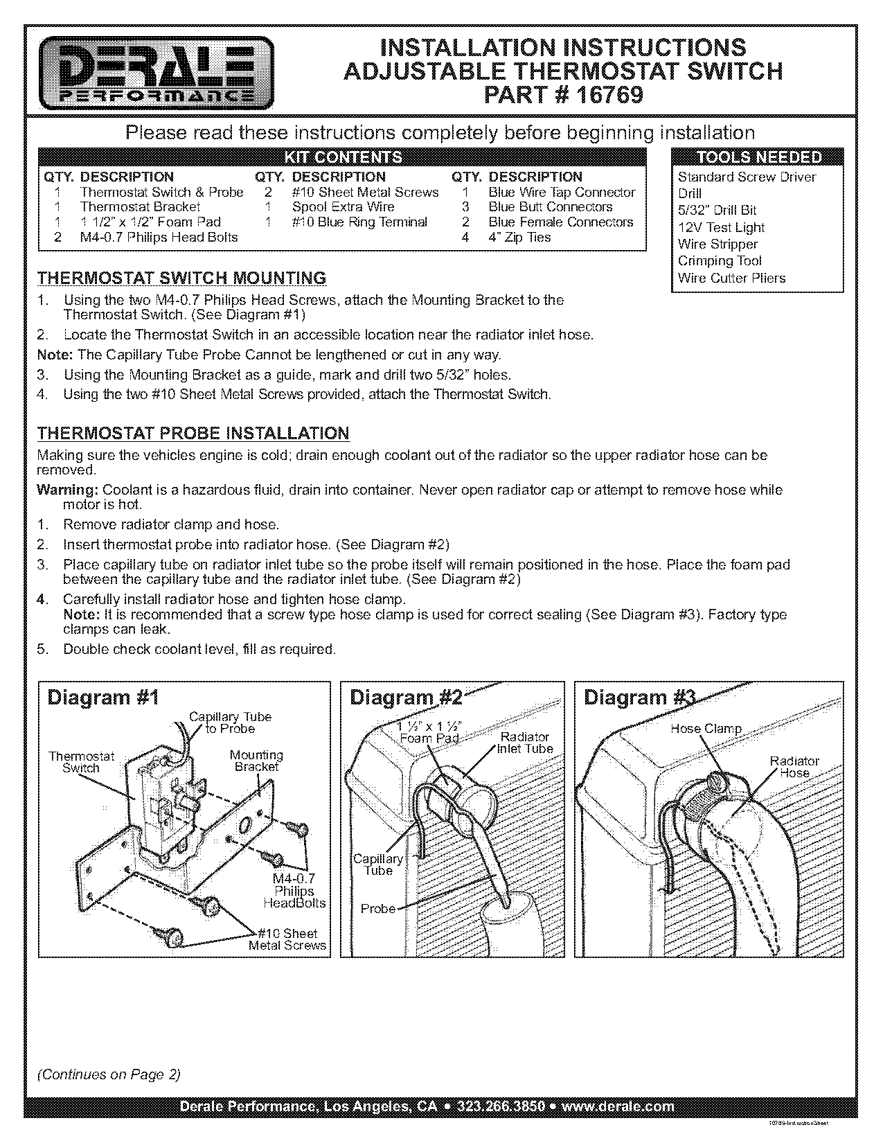 thermostat direction in car