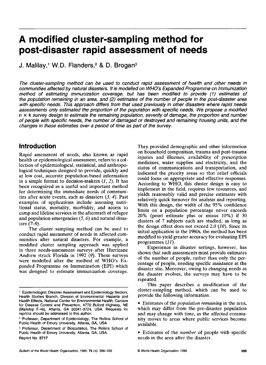 how to use cluster sampling method