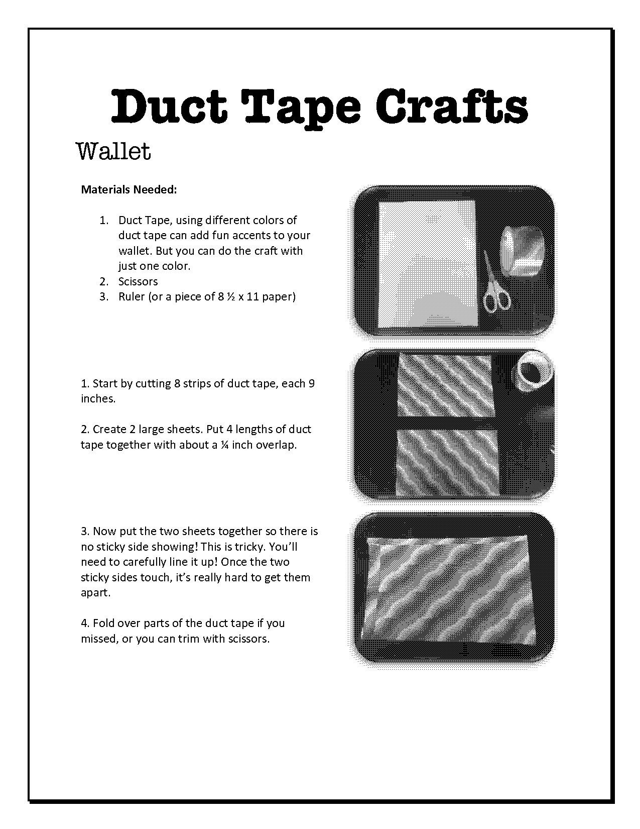 how to make duct tape flowers instructions