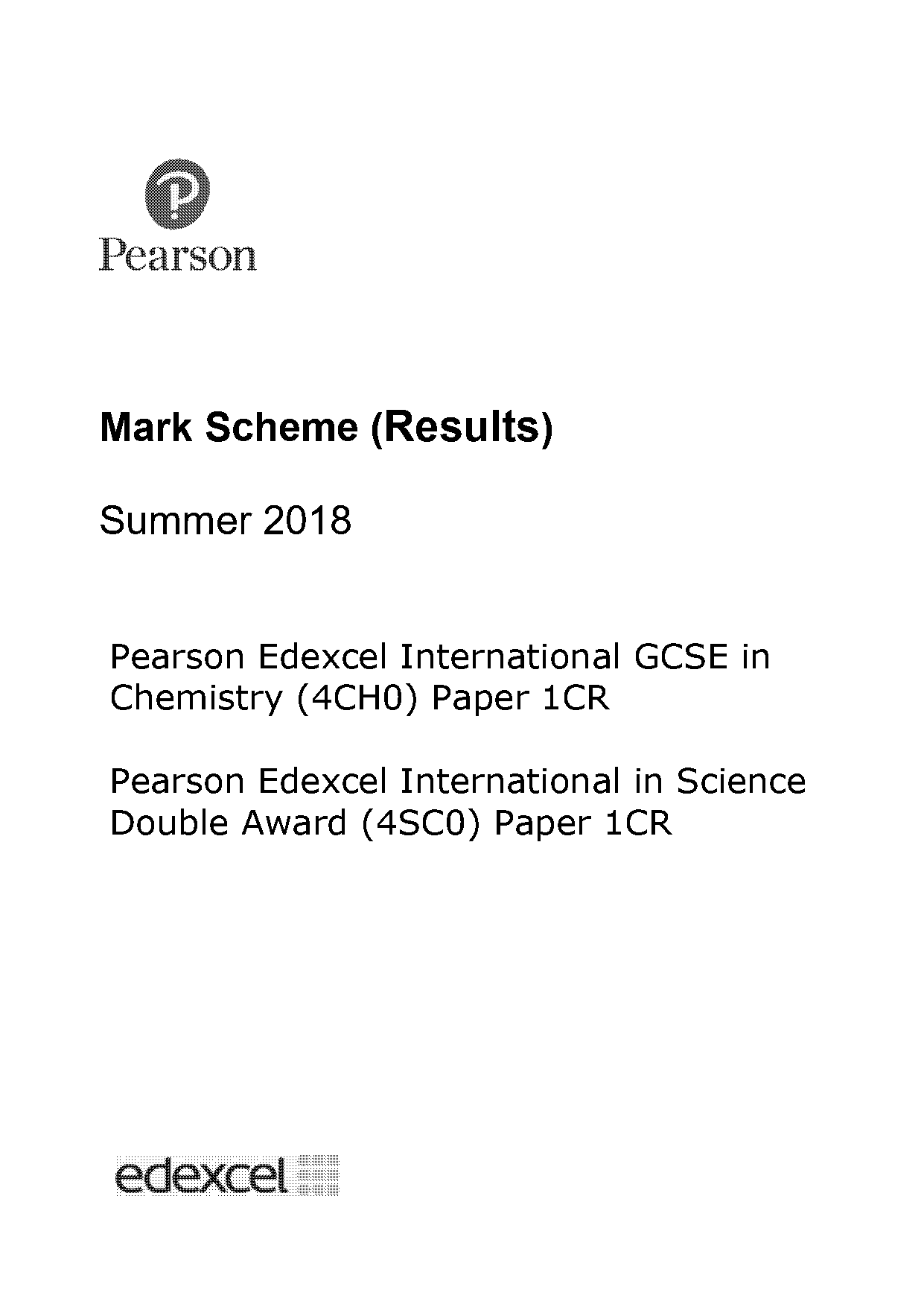 dr zinc igcse mark scheme