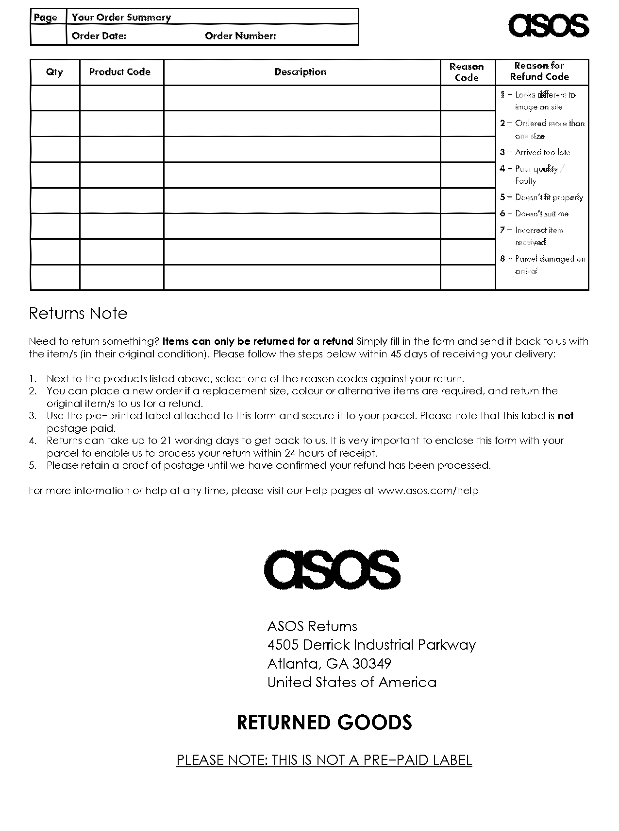 asos return policy us