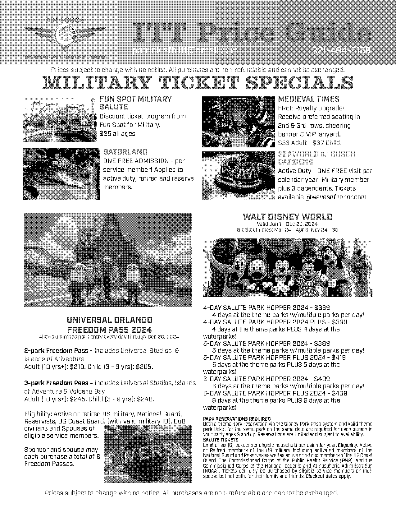 annual passport blockout day ticket