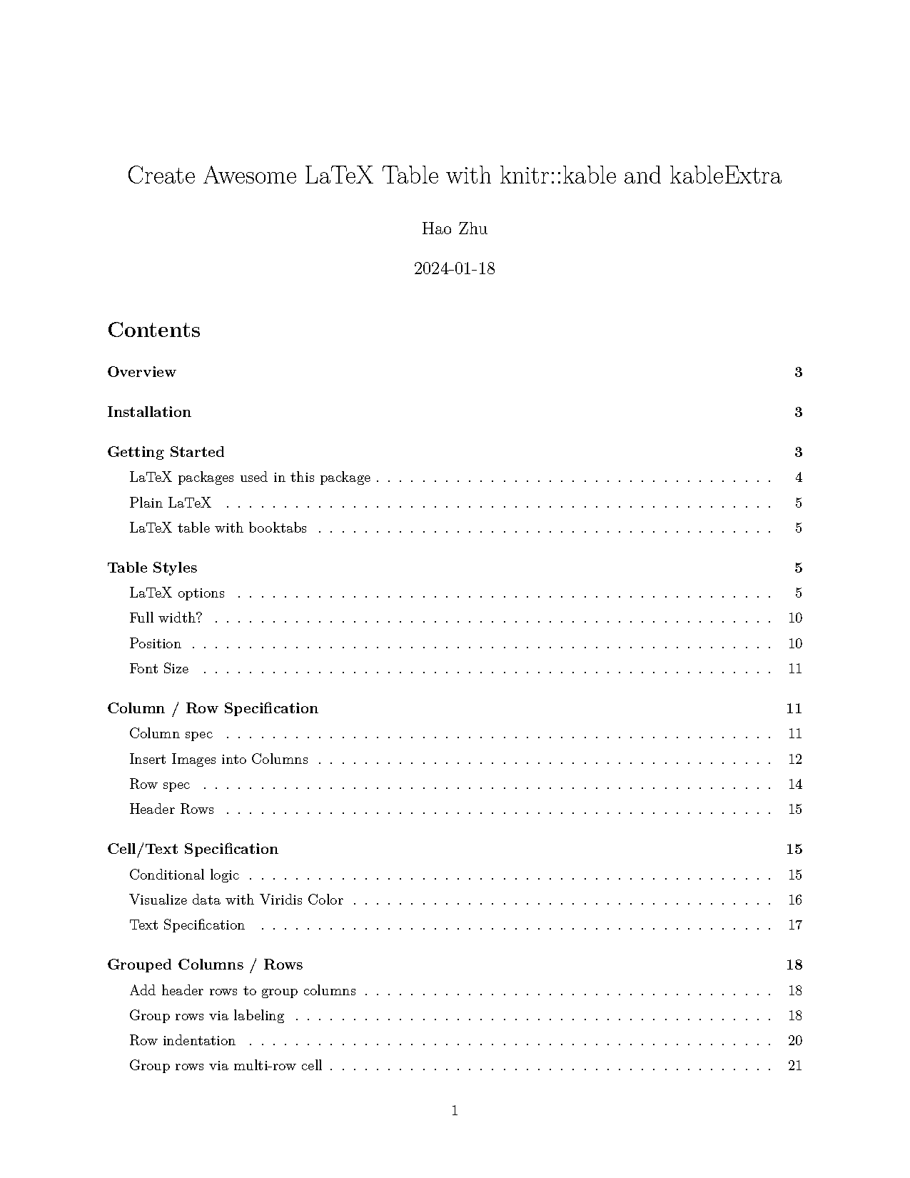 r make table from columns