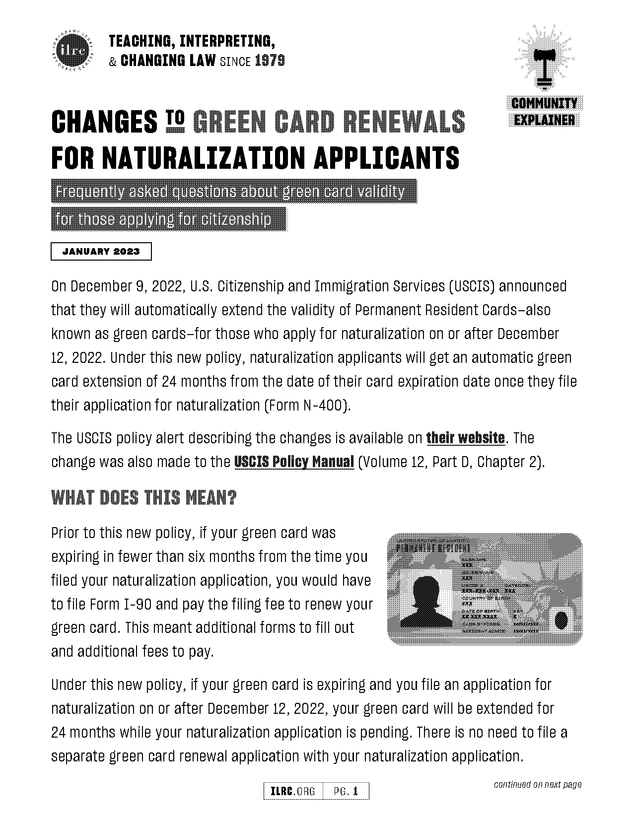 process for renewing green card