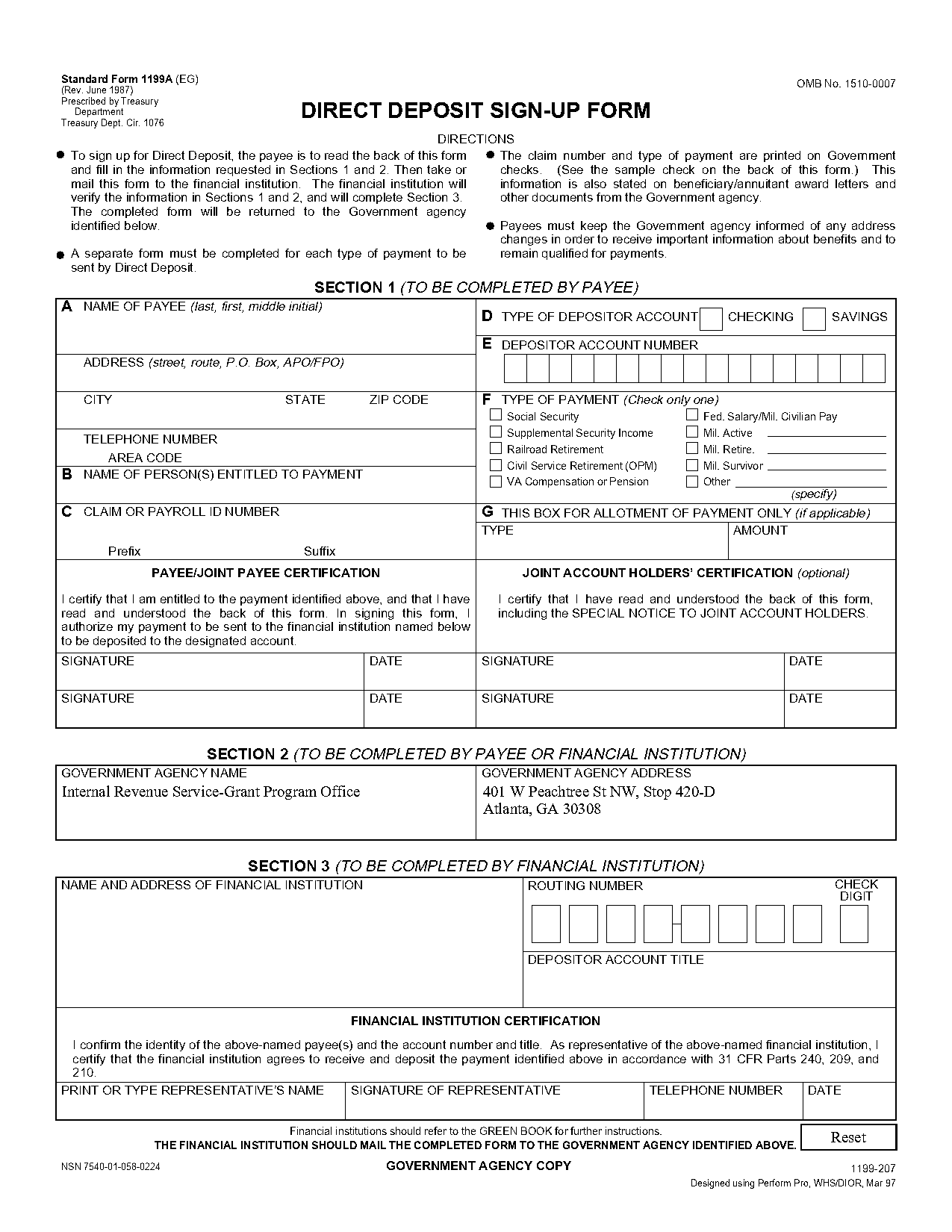 social security direct deposits